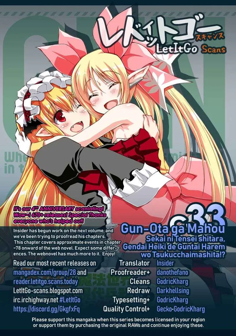 Gunota ga Mahou Sekai ni Tensei Shitara, Gendai Heiki de Guntai Harem o Tsukucchaimashita!? Chapter 33 page 1