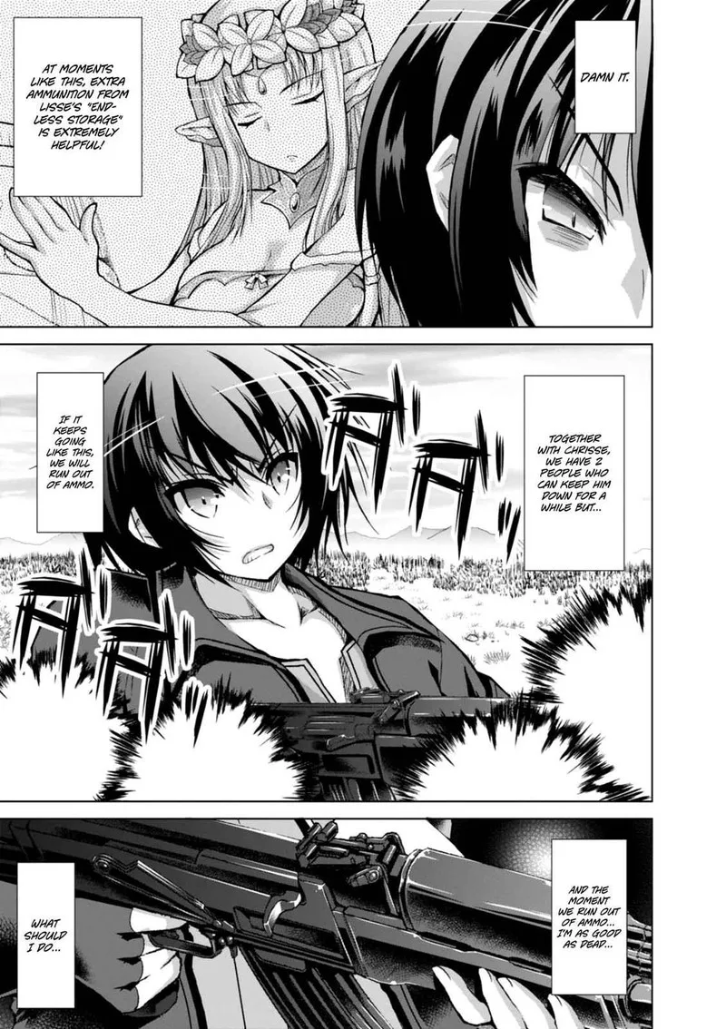 Gunota ga Mahou Sekai ni Tensei Shitara, Gendai Heiki de Guntai Harem o Tsukucchaimashita!? Chapter 35 page 22