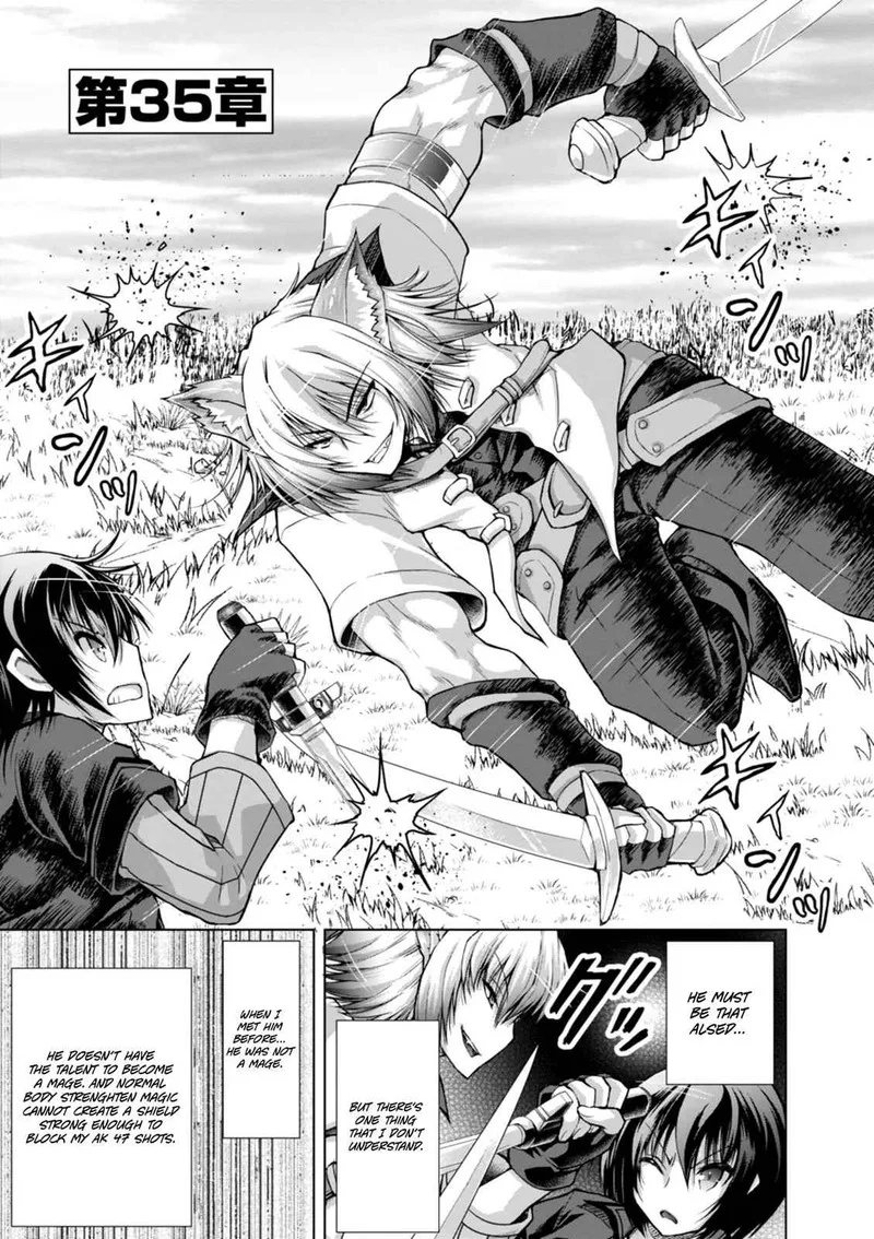 Gunota ga Mahou Sekai ni Tensei Shitara, Gendai Heiki de Guntai Harem o Tsukucchaimashita!? Chapter 35 page 2