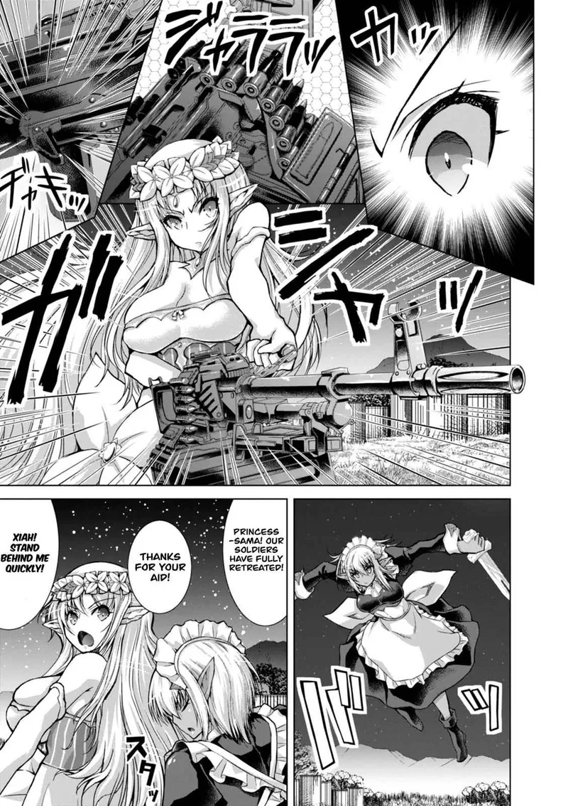 Gunota ga Mahou Sekai ni Tensei Shitara, Gendai Heiki de Guntai Harem o Tsukucchaimashita!? Chapter 37 page 18