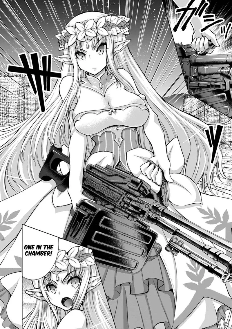 Gunota ga Mahou Sekai ni Tensei Shitara, Gendai Heiki de Guntai Harem o Tsukucchaimashita!? Chapter 37 page 19