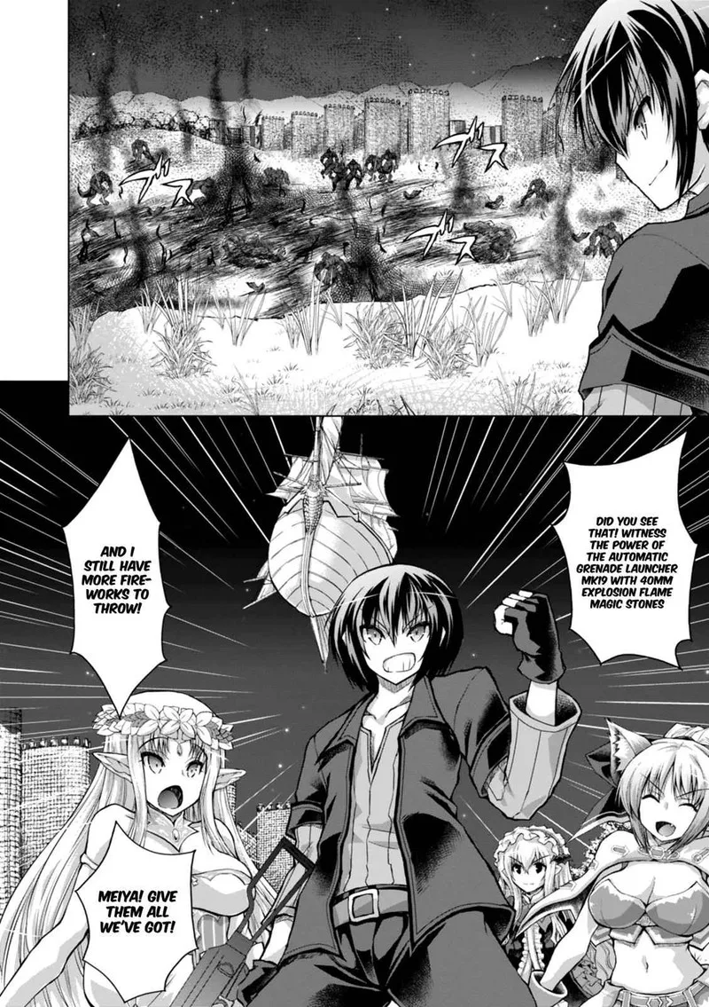 Gunota ga Mahou Sekai ni Tensei Shitara, Gendai Heiki de Guntai Harem o Tsukucchaimashita!? Chapter 40 page 17