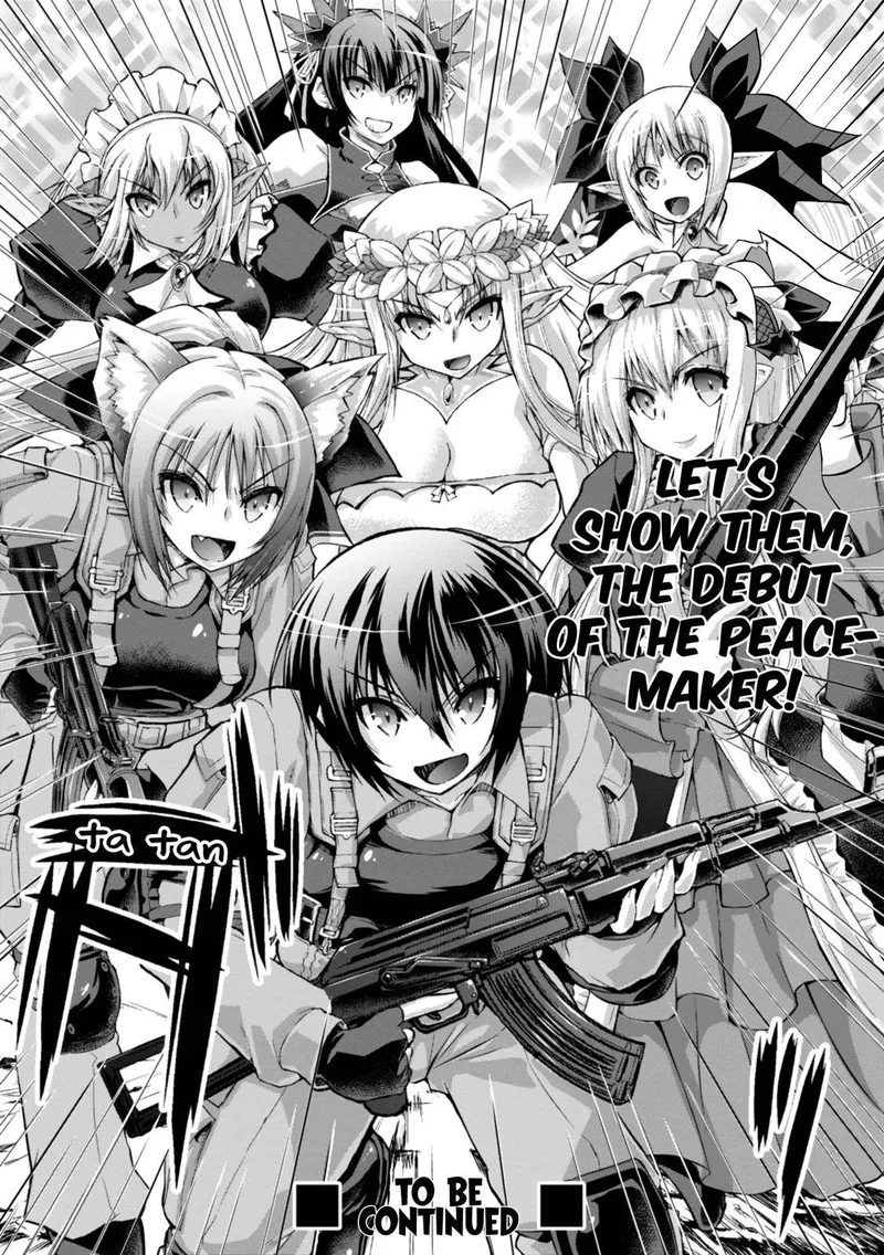 Gunota ga Mahou Sekai ni Tensei Shitara, Gendai Heiki de Guntai Harem o Tsukucchaimashita!? Chapter 45 page 29