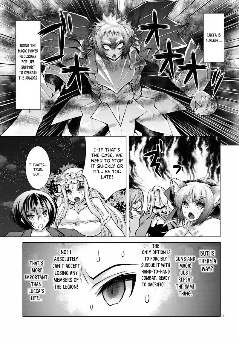 Gunota ga Mahou Sekai ni Tensei Shitara, Gendai Heiki de Guntai Harem o Tsukucchaimashita!? Chapter 59 page 17