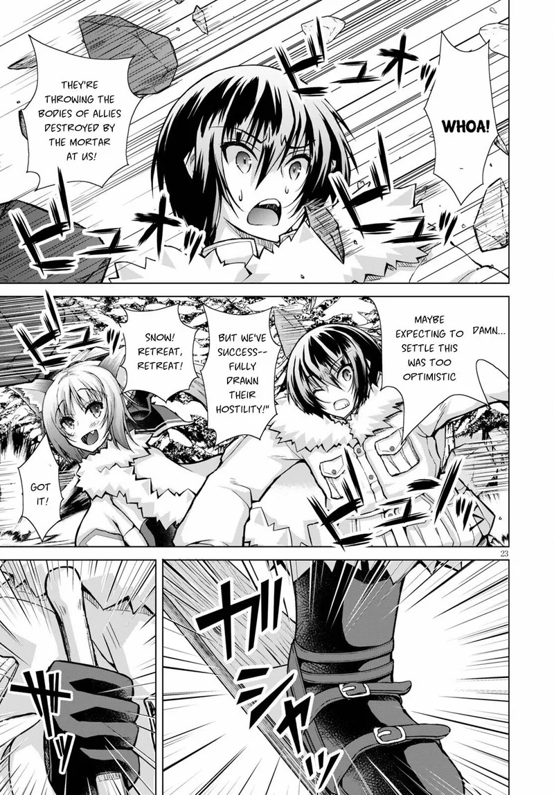 Gunota ga Mahou Sekai ni Tensei Shitara, Gendai Heiki de Guntai Harem o Tsukucchaimashita!? Chapter 69 page 23
