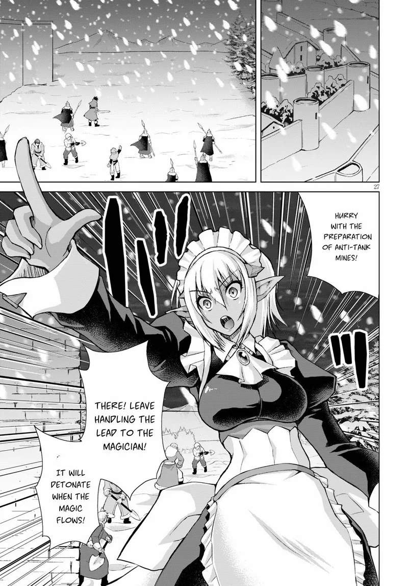 Gunota ga Mahou Sekai ni Tensei Shitara, Gendai Heiki de Guntai Harem o Tsukucchaimashita!? Chapter 69 page 27