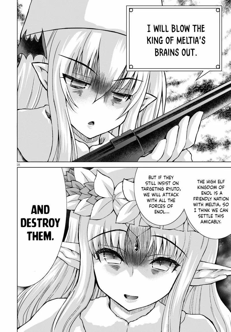 Gunota ga Mahou Sekai ni Tensei Shitara, Gendai Heiki de Guntai Harem o Tsukucchaimashita!? Chapter 72 page 18