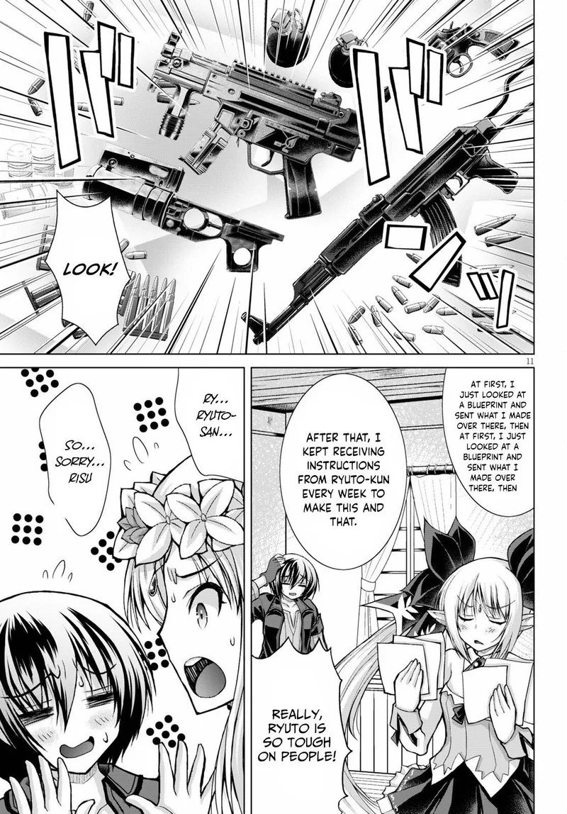 Gunota ga Mahou Sekai ni Tensei Shitara, Gendai Heiki de Guntai Harem o Tsukucchaimashita!? Chapter 74 page 11