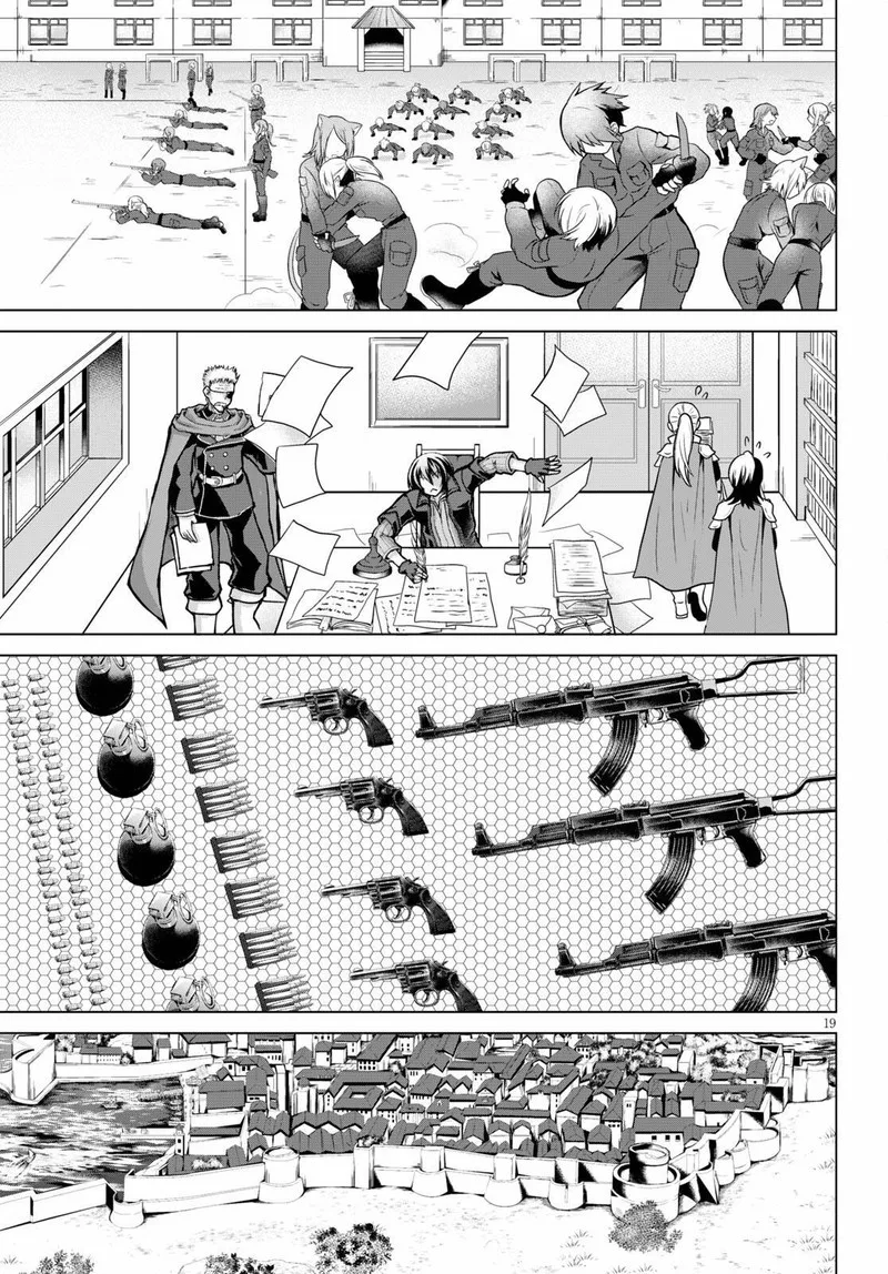 Gunota ga Mahou Sekai ni Tensei Shitara, Gendai Heiki de Guntai Harem o Tsukucchaimashita!? Chapter 74 page 19