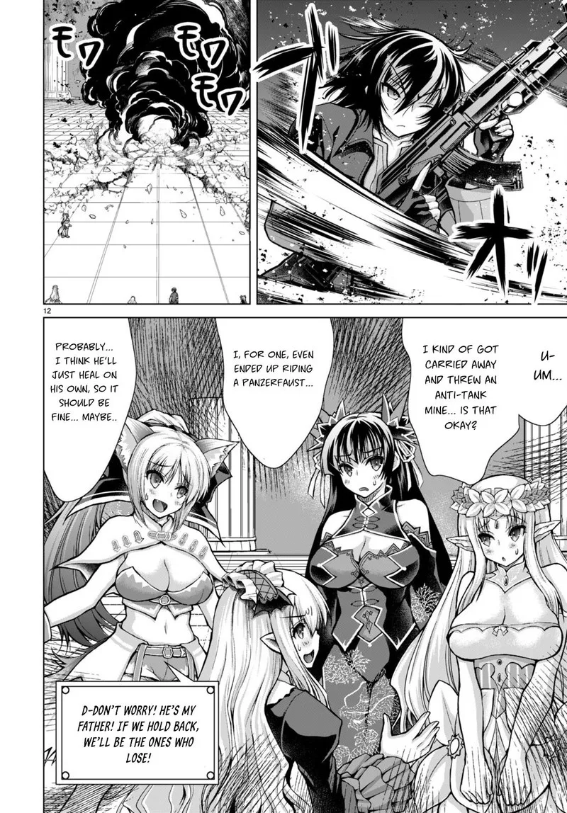 Gunota ga Mahou Sekai ni Tensei Shitara, Gendai Heiki de Guntai Harem o Tsukucchaimashita!? Chapter 79 page 12