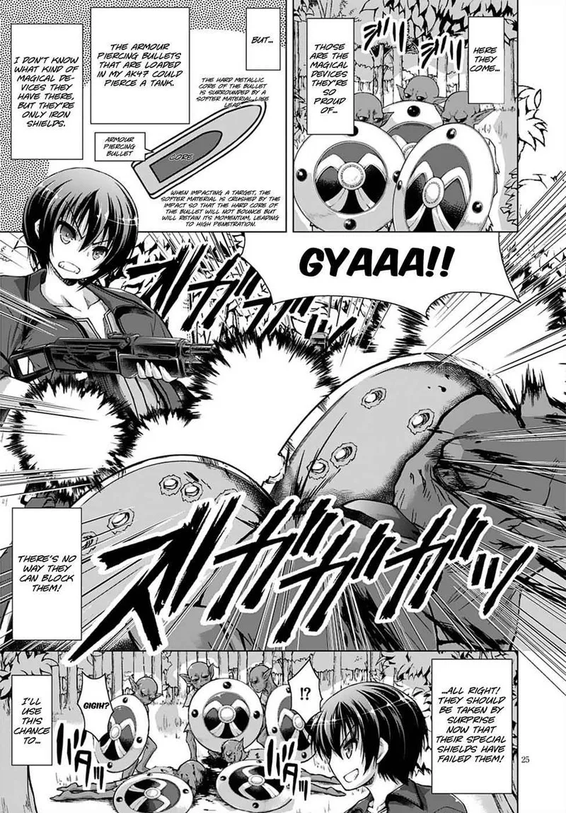 Gunota ga Mahou Sekai ni Tensei Shitara, Gendai Heiki de Guntai Harem o Tsukucchaimashita!? Chapter 8 page 29