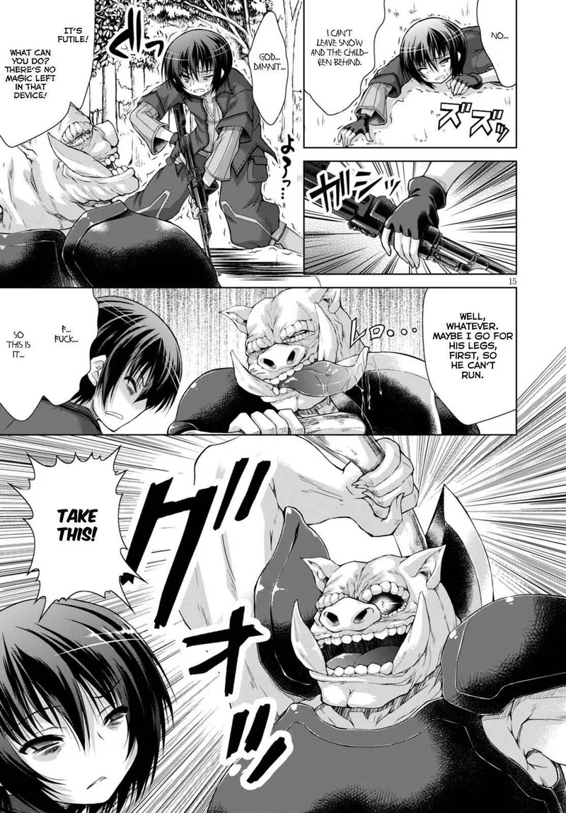 Gunota ga Mahou Sekai ni Tensei Shitara, Gendai Heiki de Guntai Harem o Tsukucchaimashita!? Chapter 9 page 17