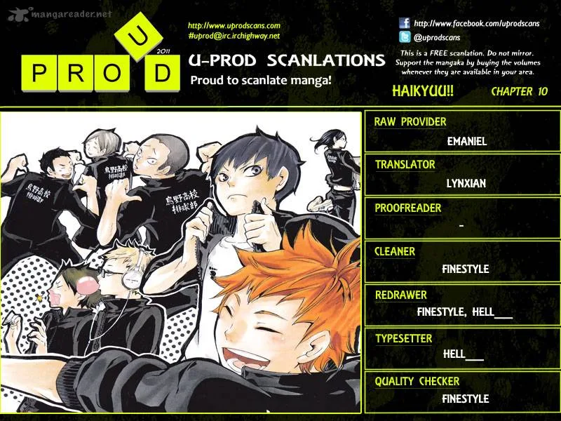 Haikyu!! Chapter 10 page 1