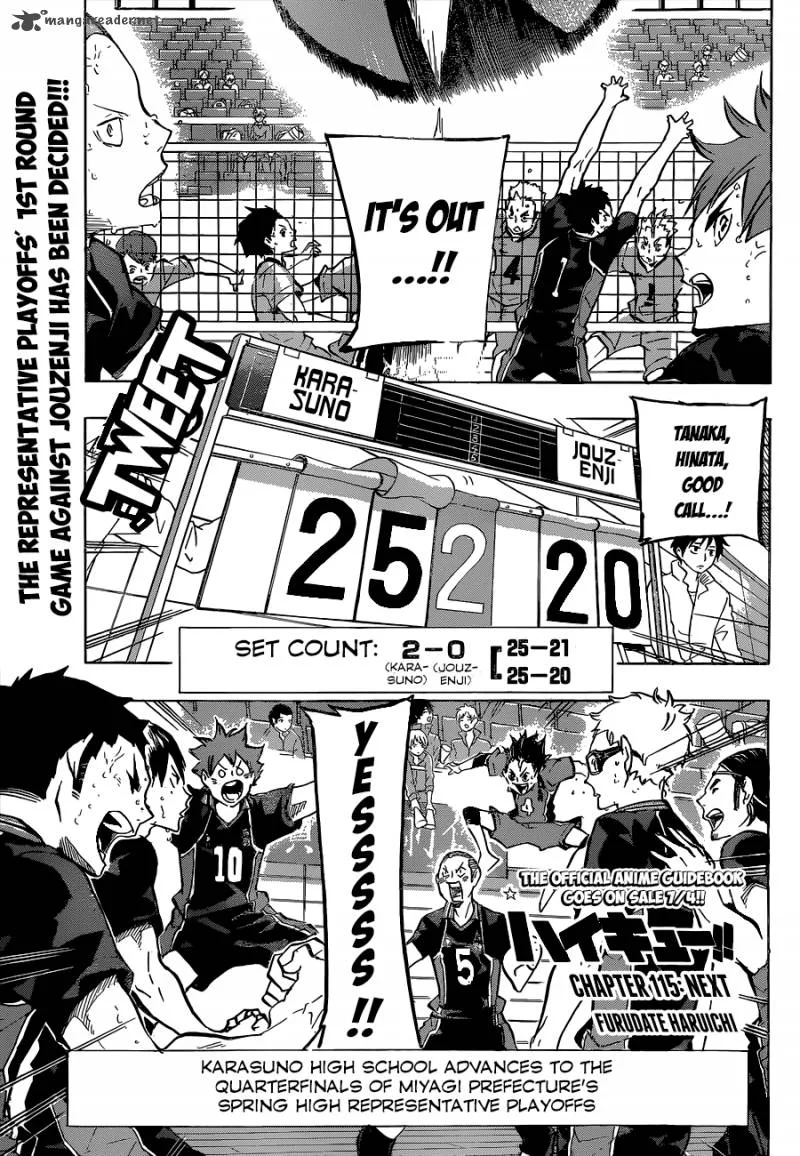 Haikyu!! Chapter 115 page 2