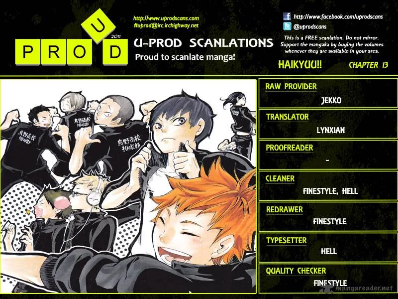 Haikyu!! Chapter 13 page 1