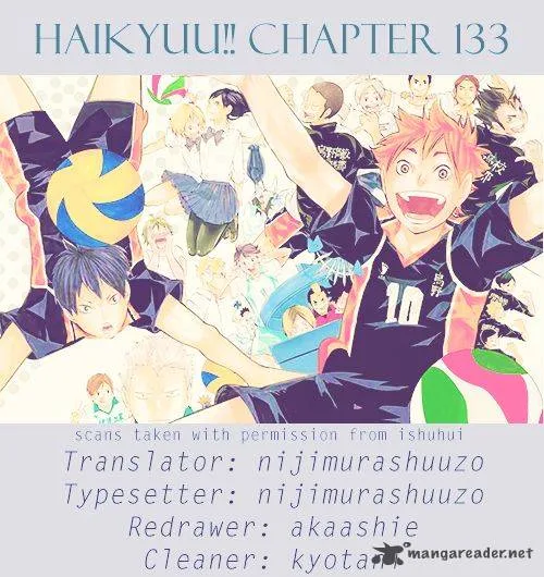 Haikyu!! Chapter 133 page 1