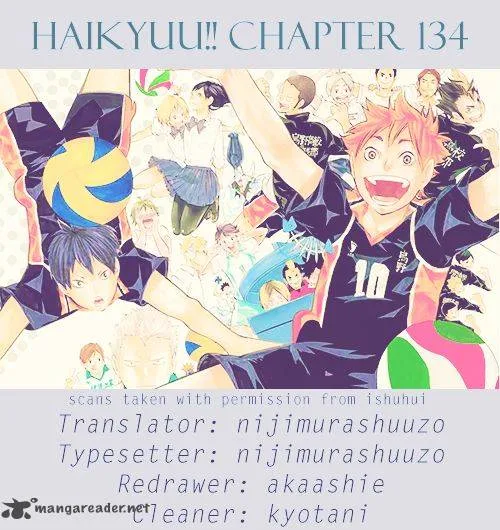 Haikyu!! Chapter 134 page 1