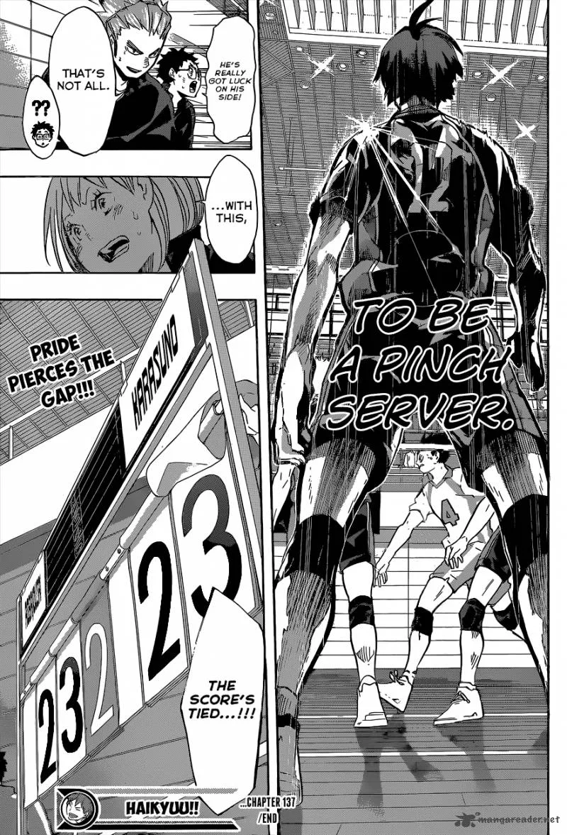 Haikyu!! Chapter 137 page 18