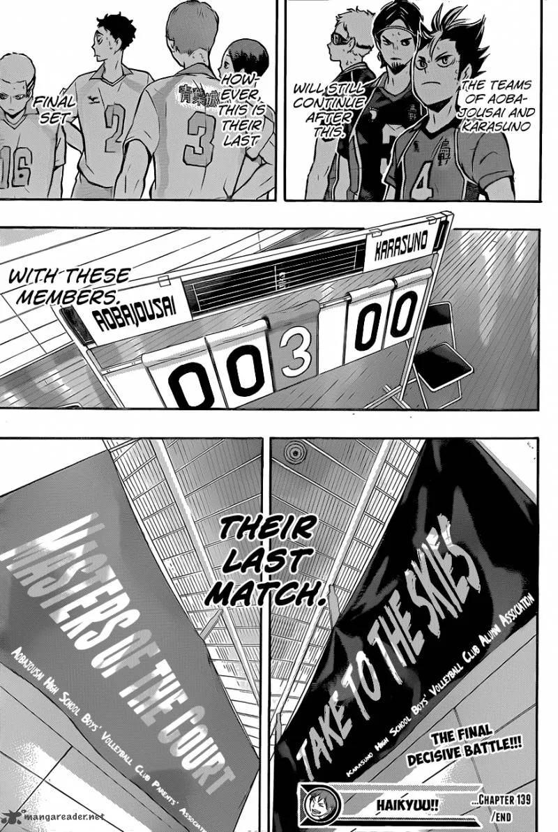 Haikyu!! Chapter 139 page 18