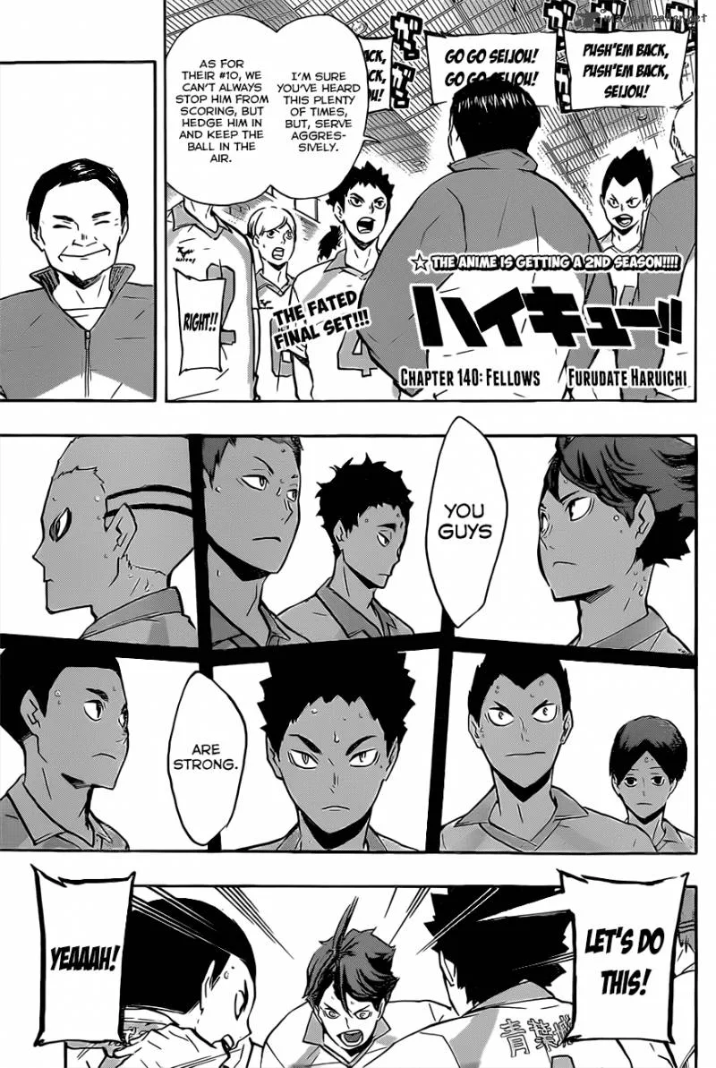 Haikyu!! Chapter 140 page 2