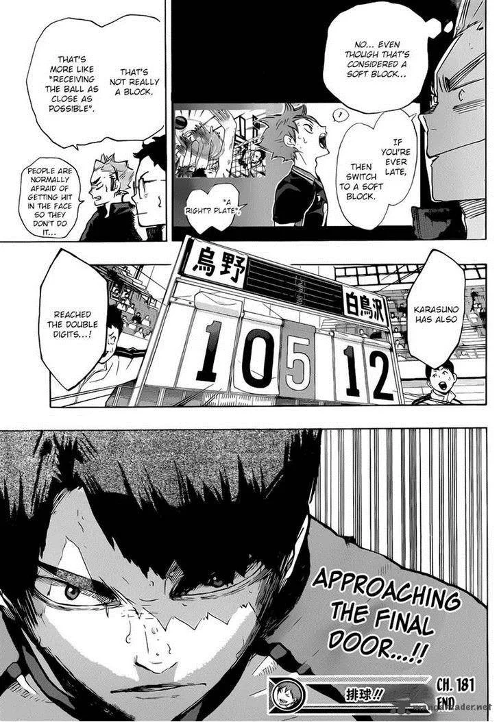 Haikyu!! Chapter 181 page 16