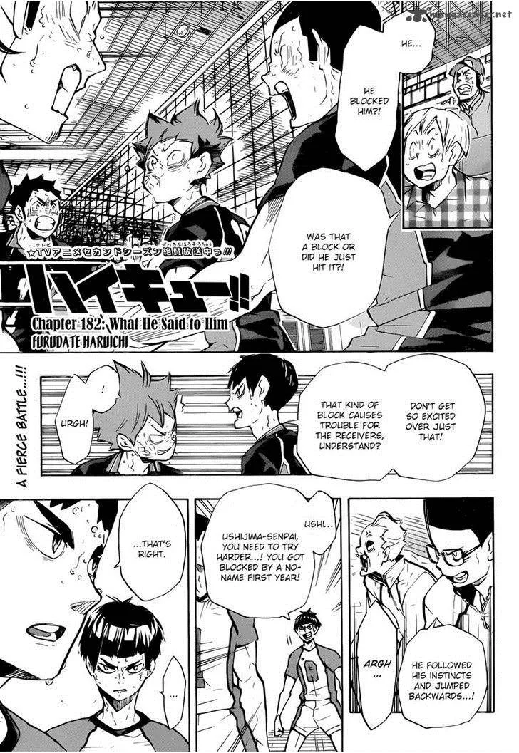 Haikyu!! Chapter 182 page 1