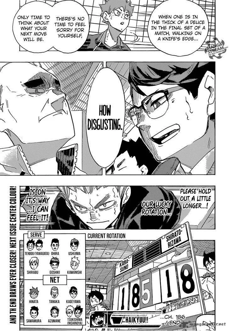 Haikyu!! Chapter 186 page 19