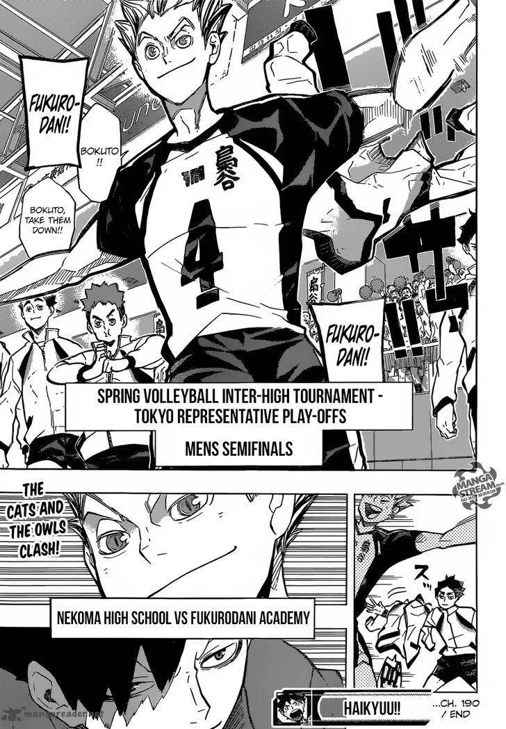 Haikyu!! Chapter 190 page 21