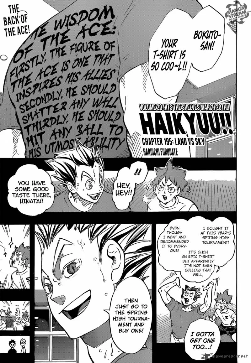 Haikyu!! Chapter 195 page 1