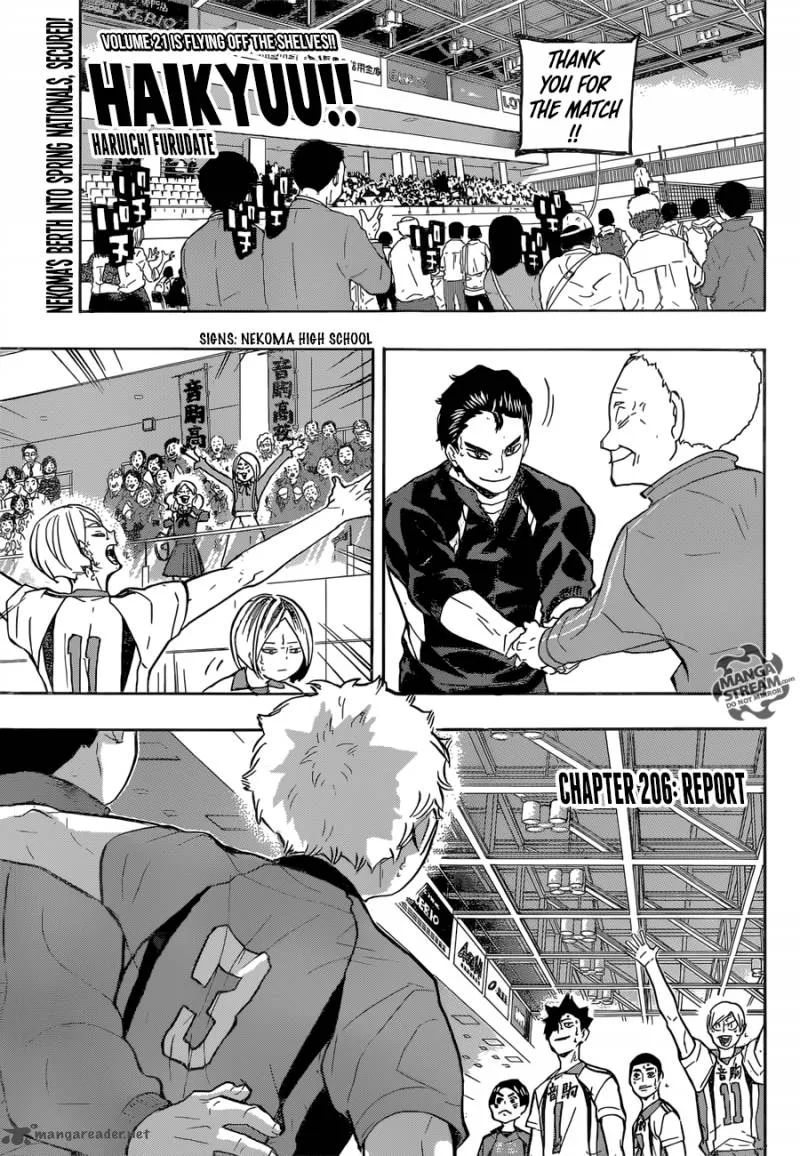 Haikyu!! Chapter 206 page 1