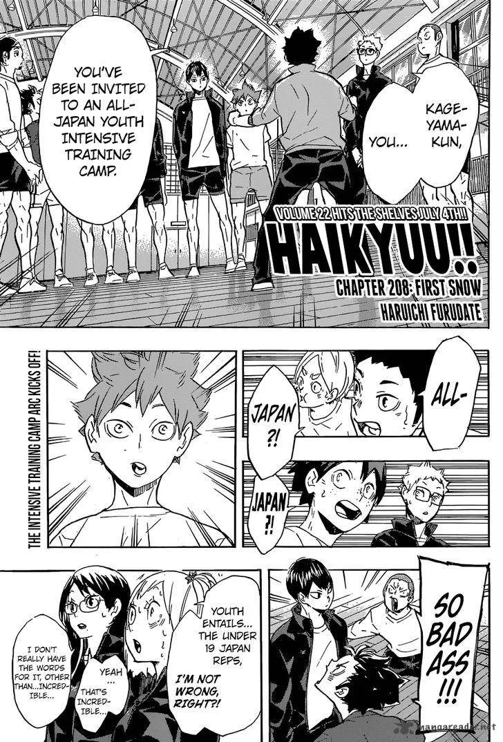Haikyu!! Chapter 208 page 1