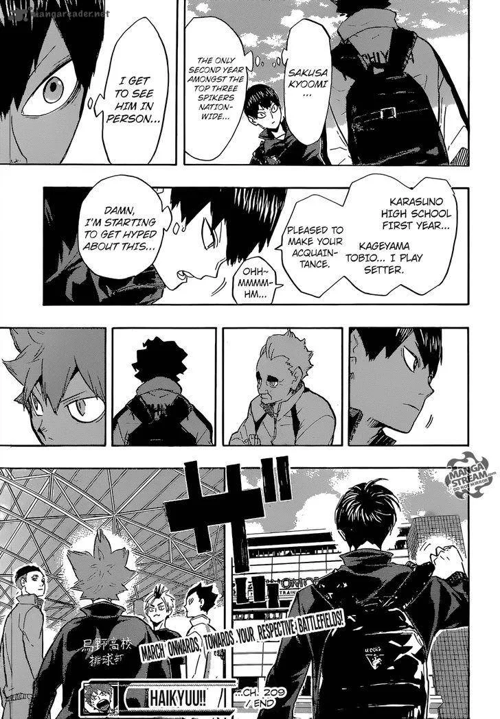 Haikyu!! Chapter 209 page 19