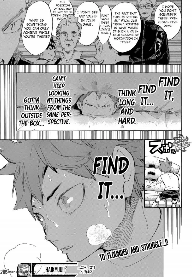 Haikyu!! Chapter 211 page 20