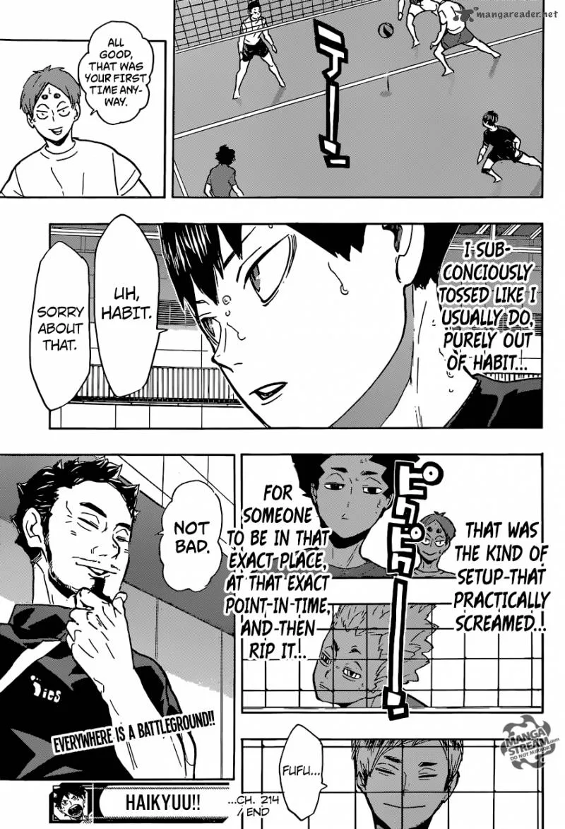 Haikyu!! Chapter 214 page 19