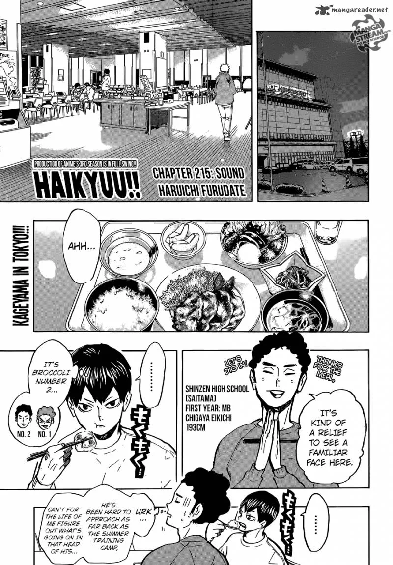 Haikyu!! Chapter 215 page 1
