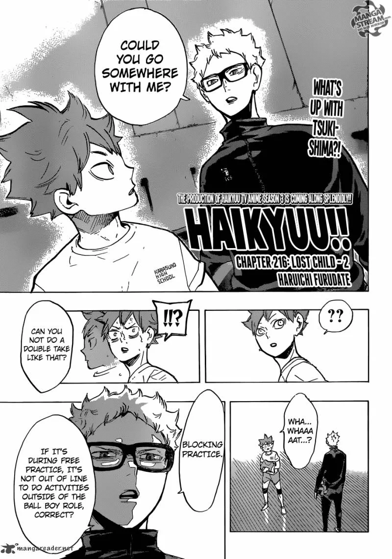 Haikyu!! Chapter 216 page 1
