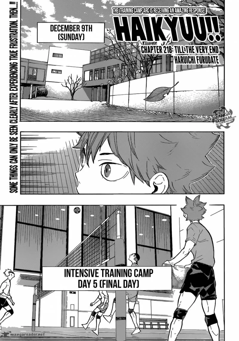 Haikyu!! Chapter 218 page 1