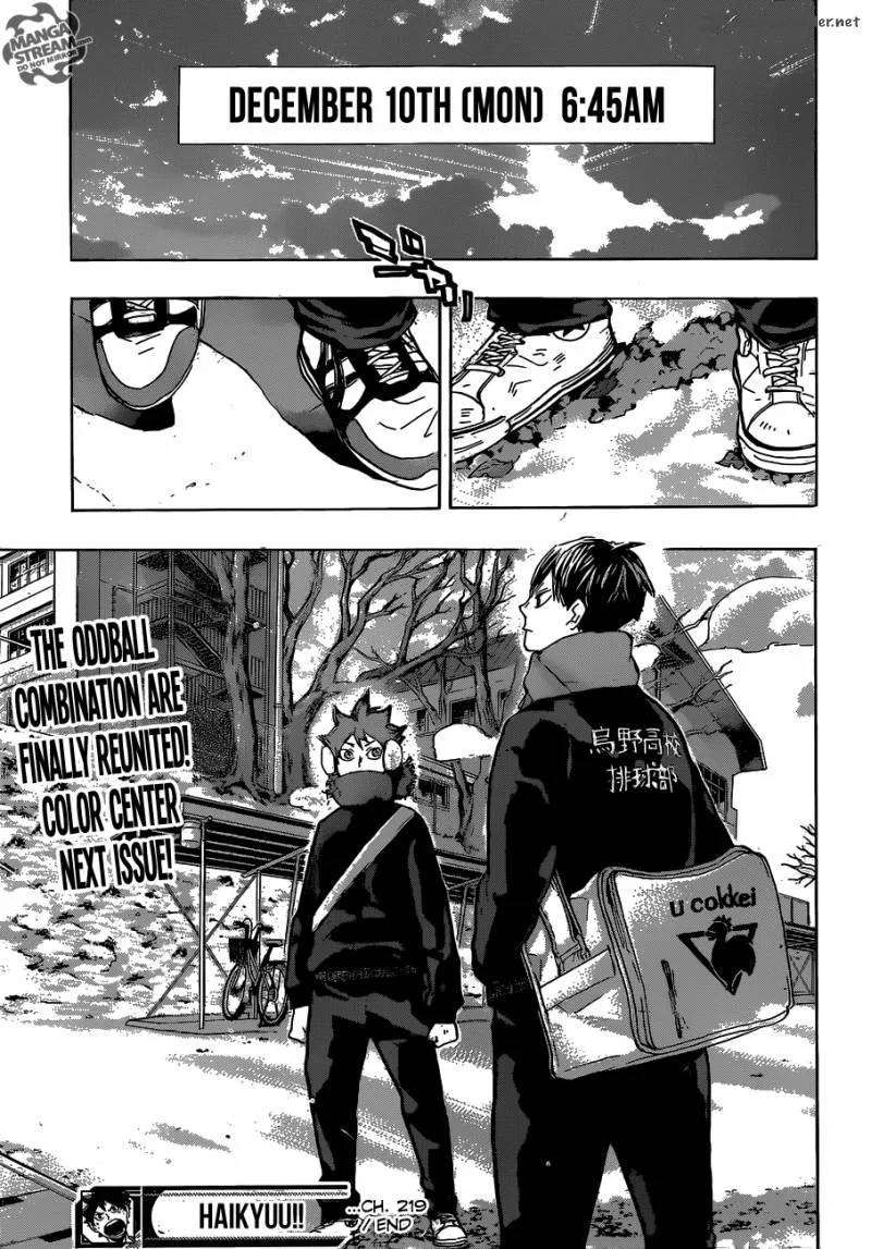 Haikyu!! Chapter 219 page 19