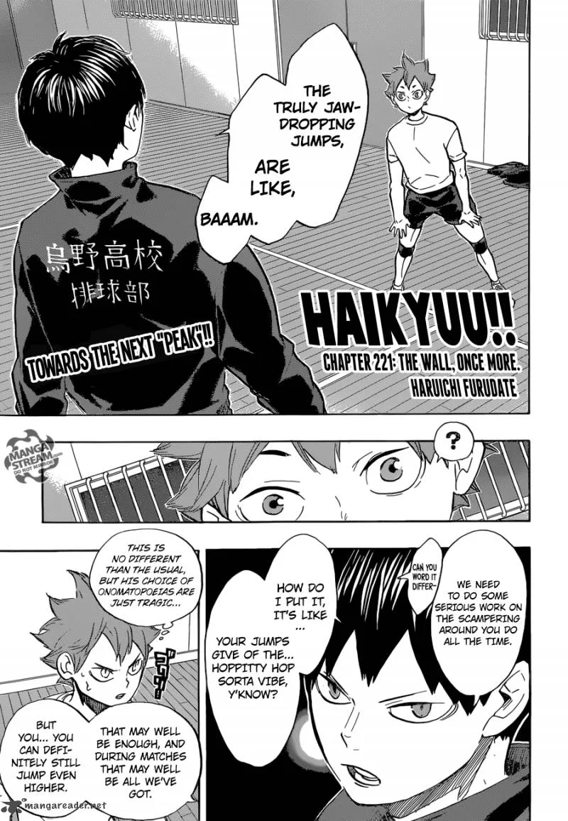 Haikyu!! Chapter 221 page 1