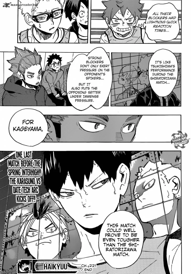 Haikyu!! Chapter 221 page 15