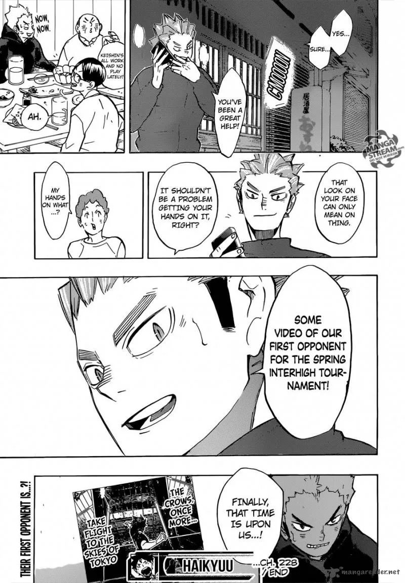 Haikyu!! Chapter 228 page 19