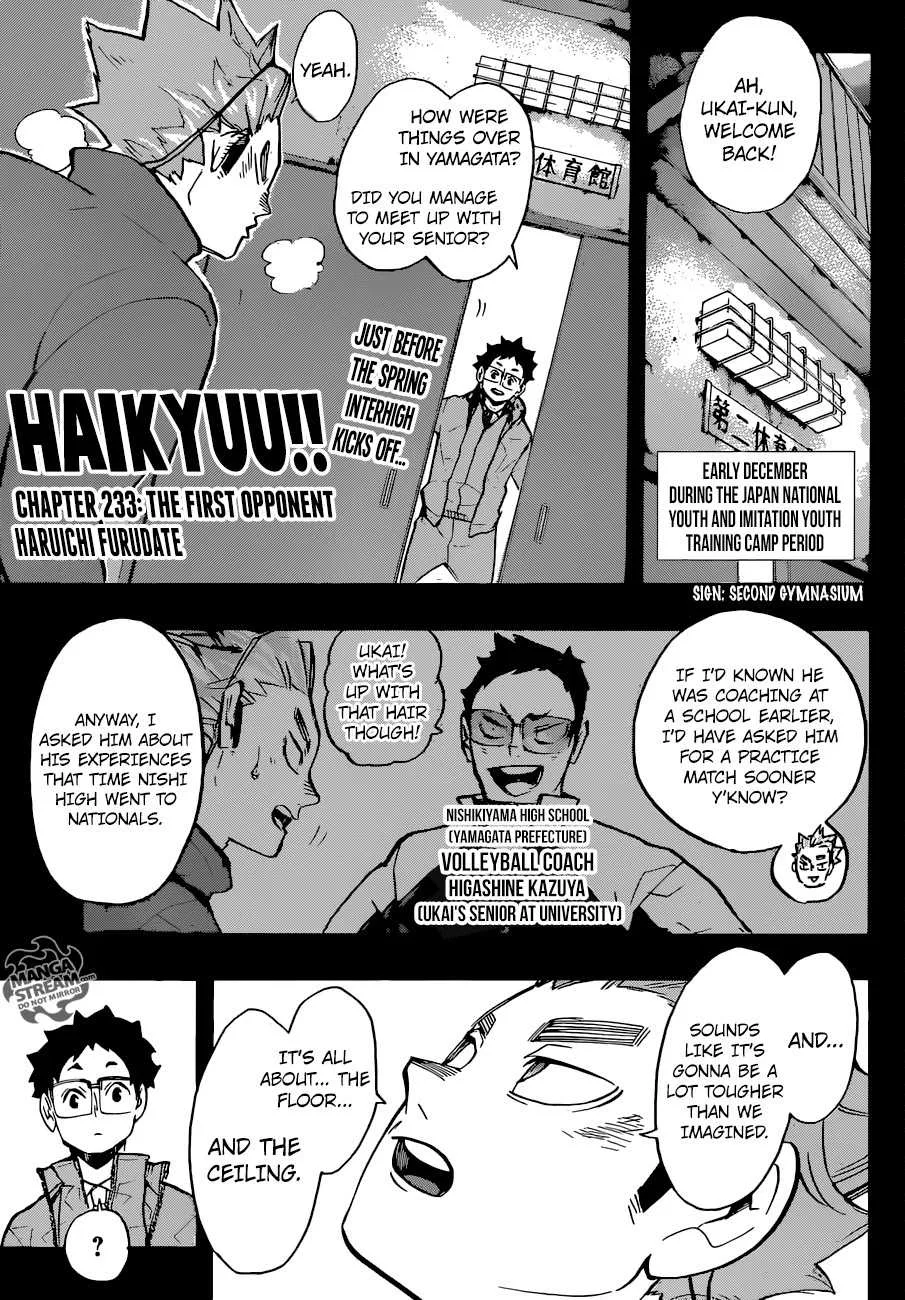 Haikyu!! Chapter 233 page 1