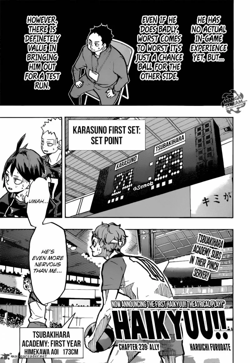 Haikyu!! Chapter 239 page 1