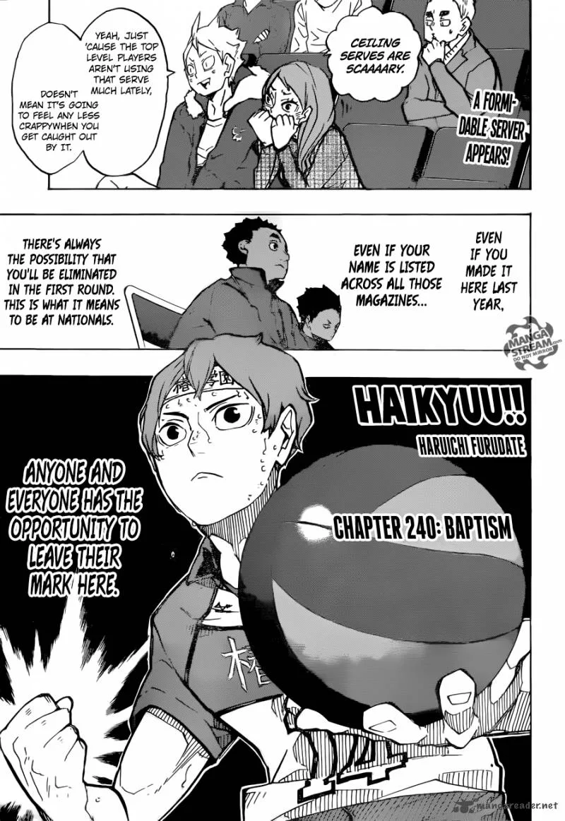 Haikyu!! Chapter 240 page 1