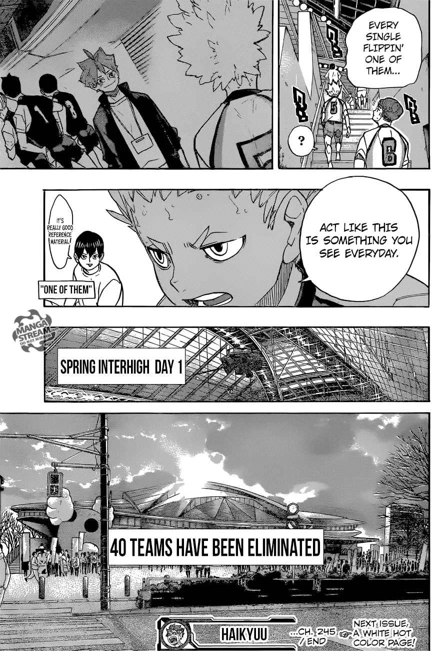 Haikyu!! Chapter 245 page 18