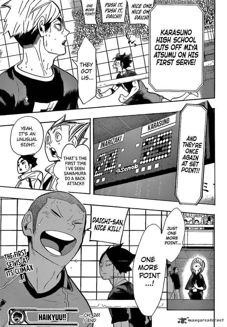 Haikyu!! Chapter 261 page 17