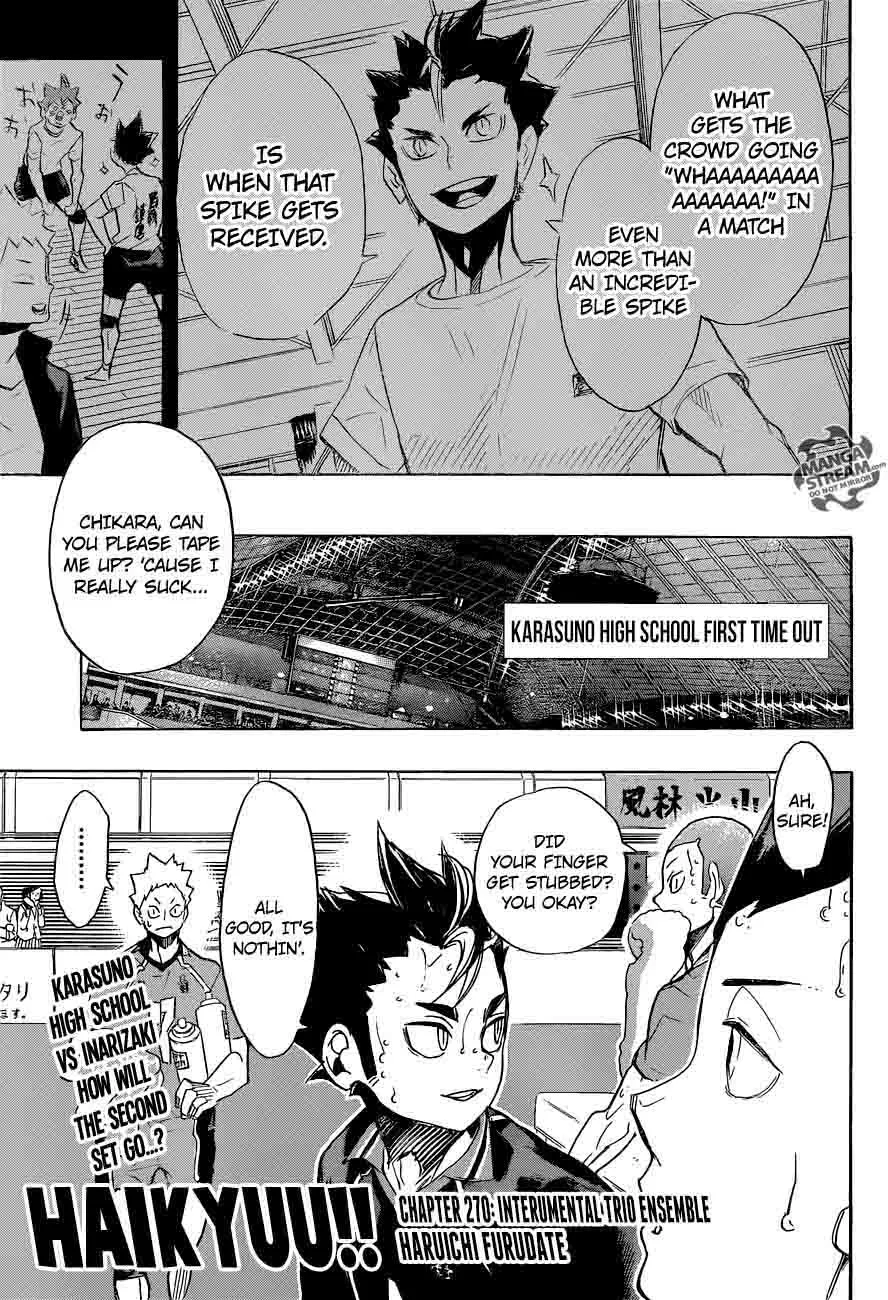 Haikyu!! Chapter 270 page 1