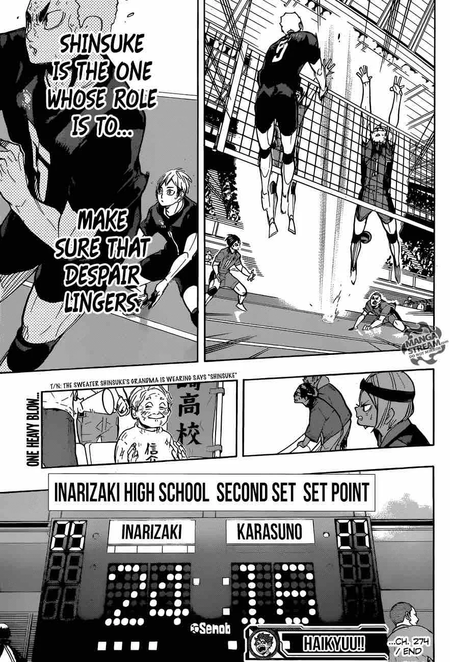 Haikyu!! Chapter 274 page 18
