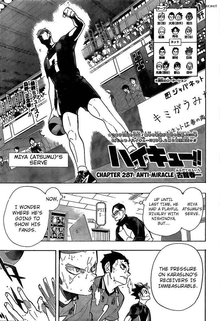 Haikyu!! Chapter 287 page 1