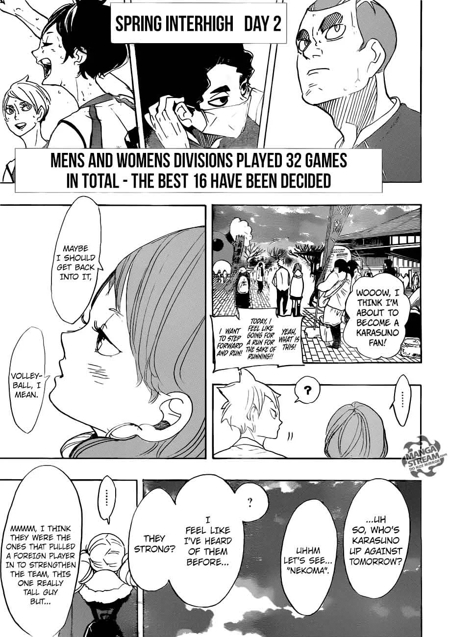 Haikyu!! Chapter 292 page 3
